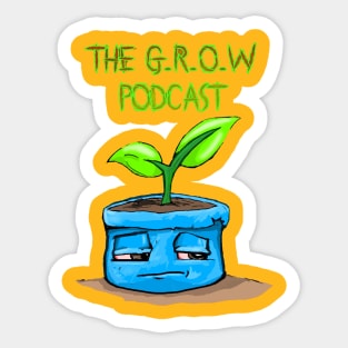 The Grow Podcast Transparent tee Sticker